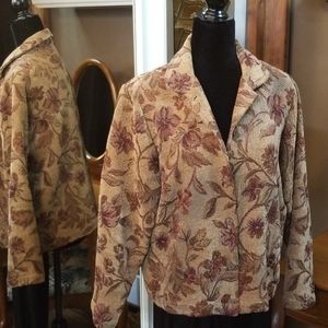 Coldwater Creek Paisley Light Weight Jacket Size M